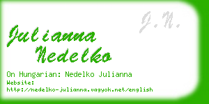 julianna nedelko business card